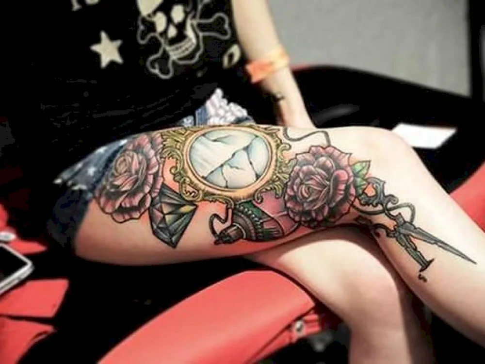 Tattoo on knee