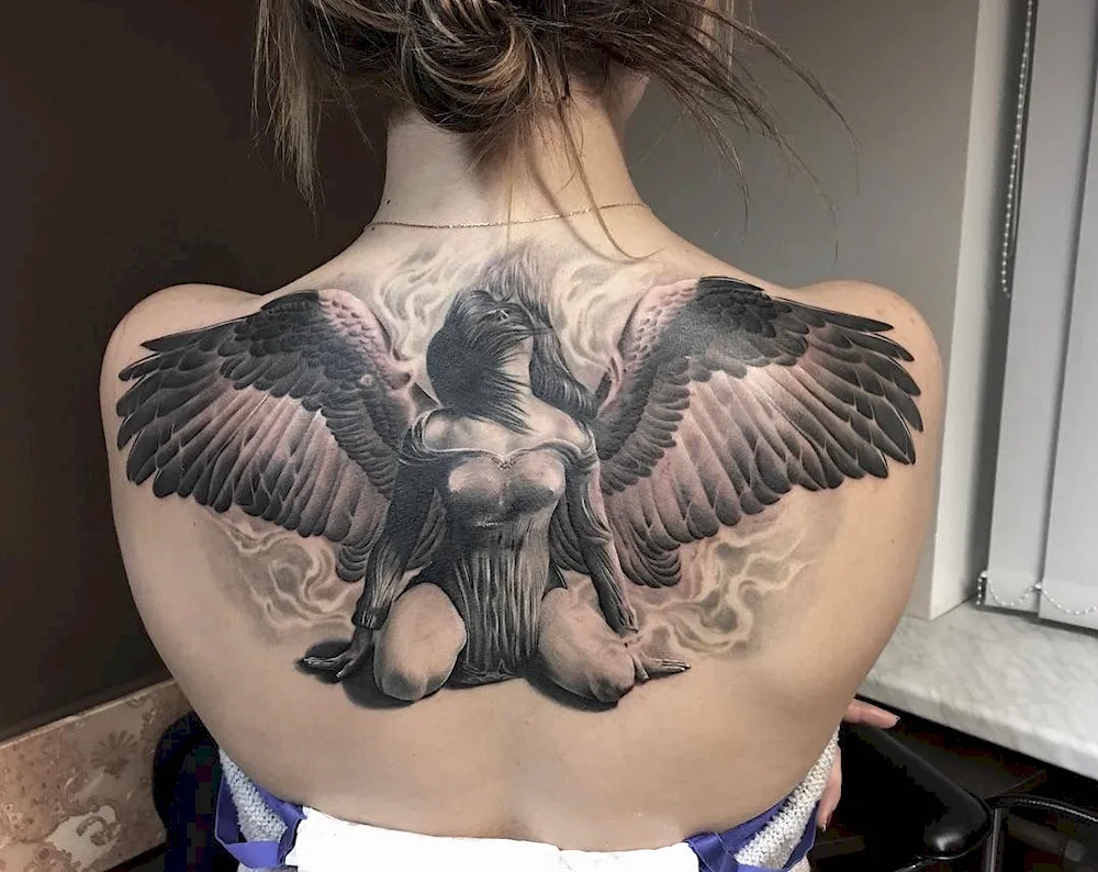 Angel tattoo