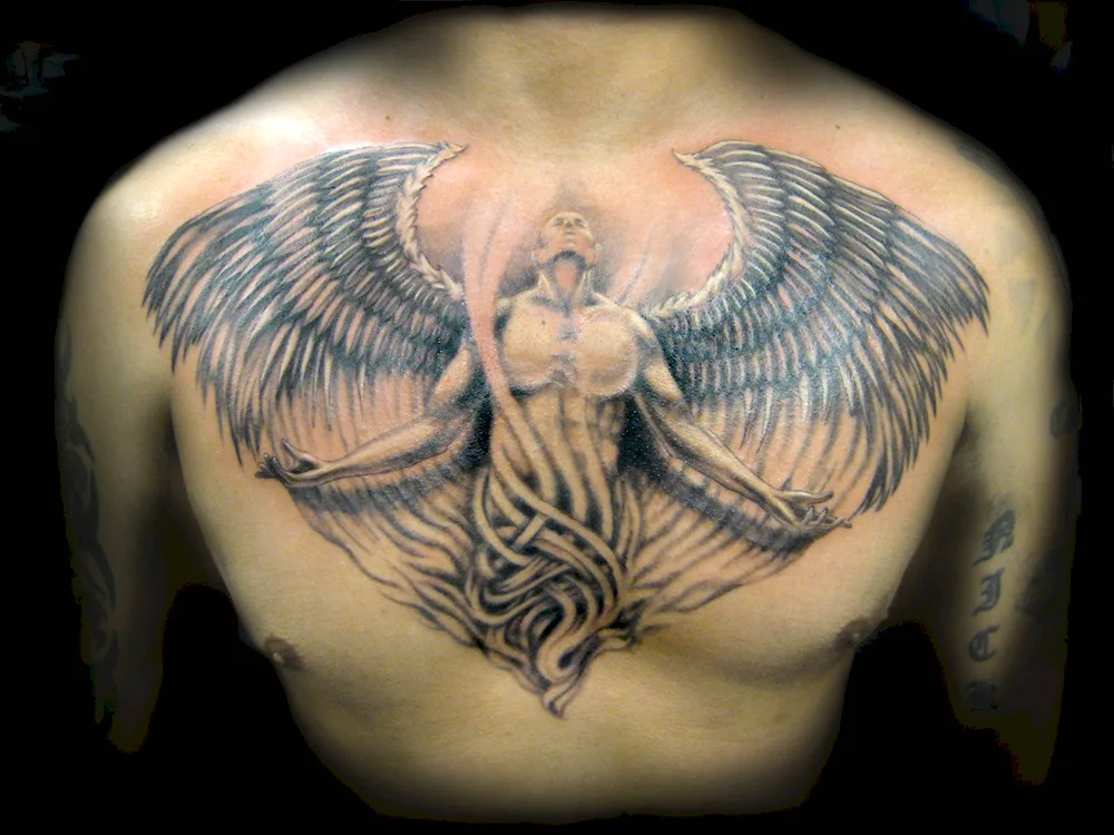 Angel tattoo