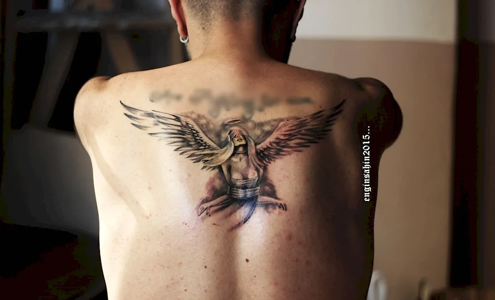 Angel tattoo