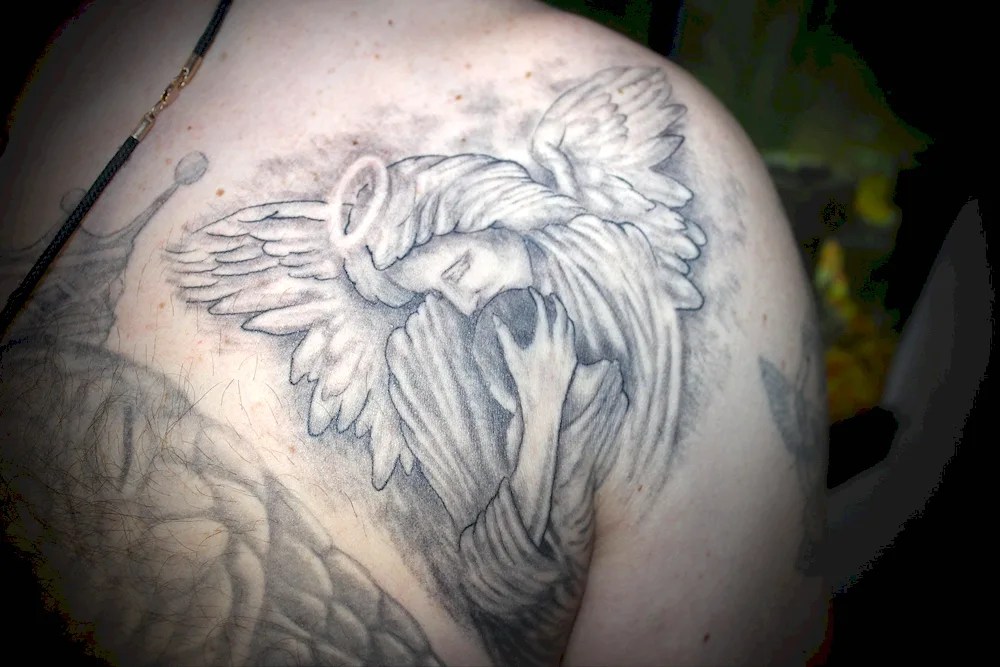 Angel tattoo