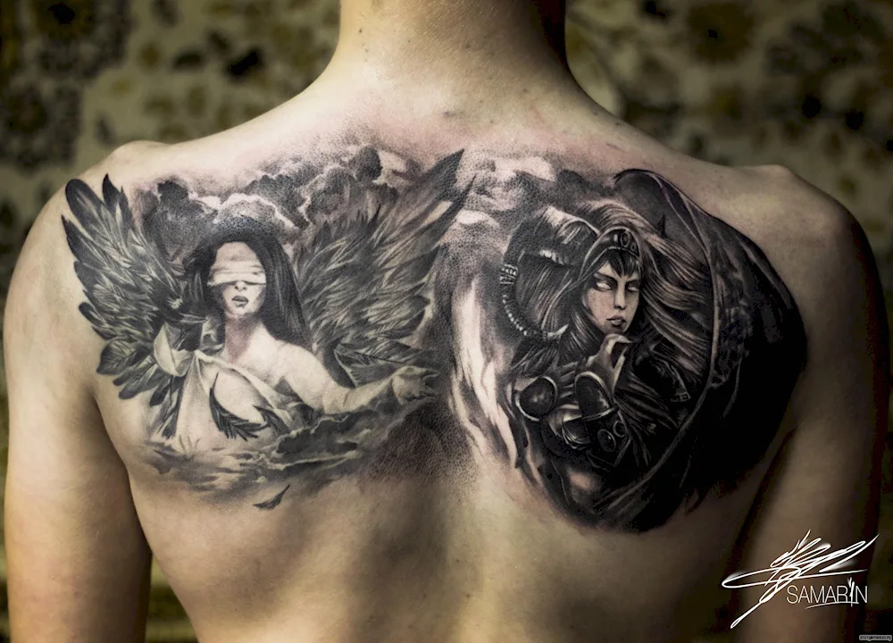 Angel tattoo