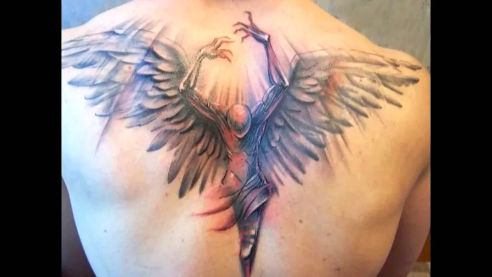 Angel tattoo