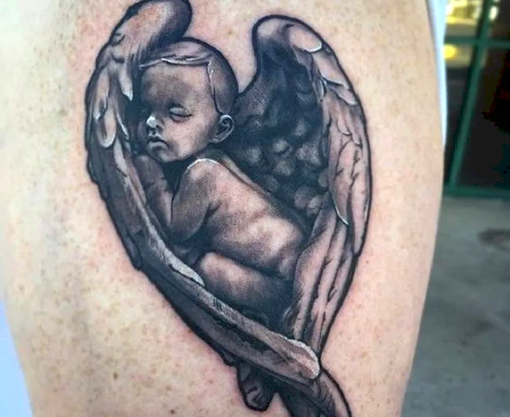 Angel tattoo