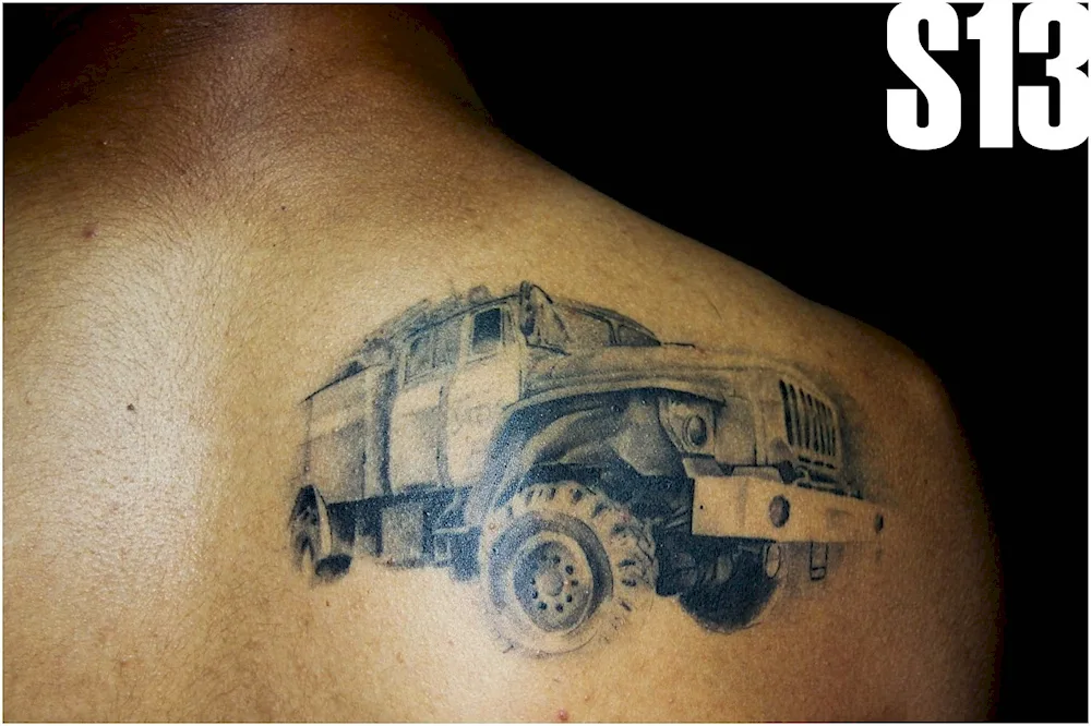 Lorry tattoo