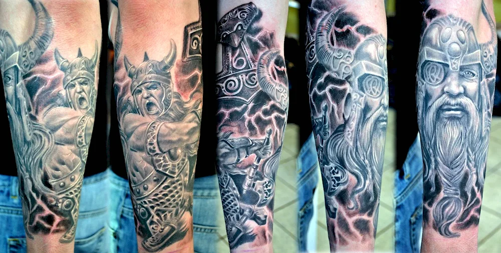 Andrei Viking tattoo