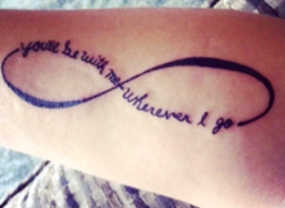 phrases in beautiful font tattoo