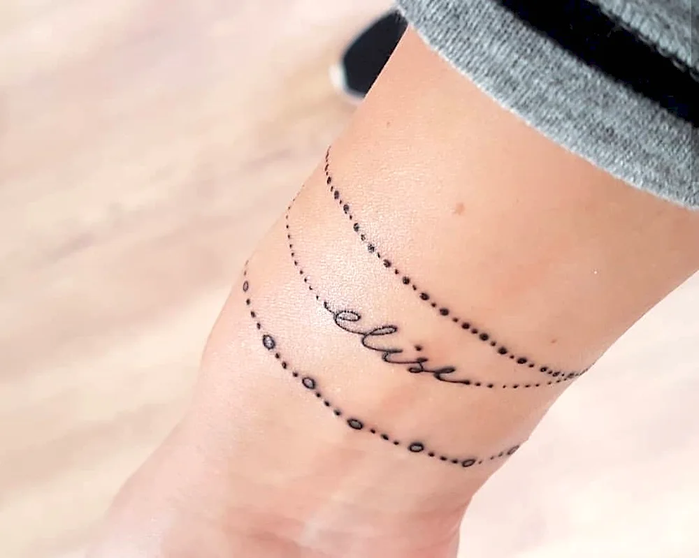 Tattoo on the foot