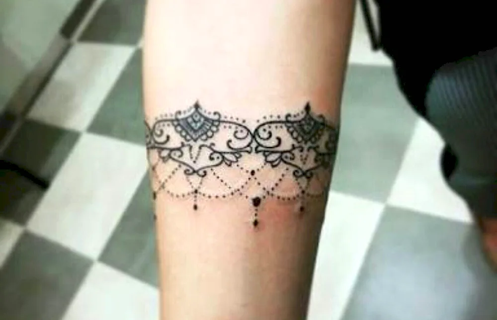 Ankle tattoo for girls