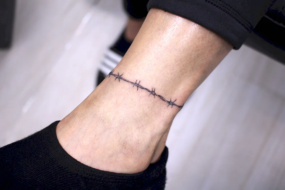 Barbed wire tattoo