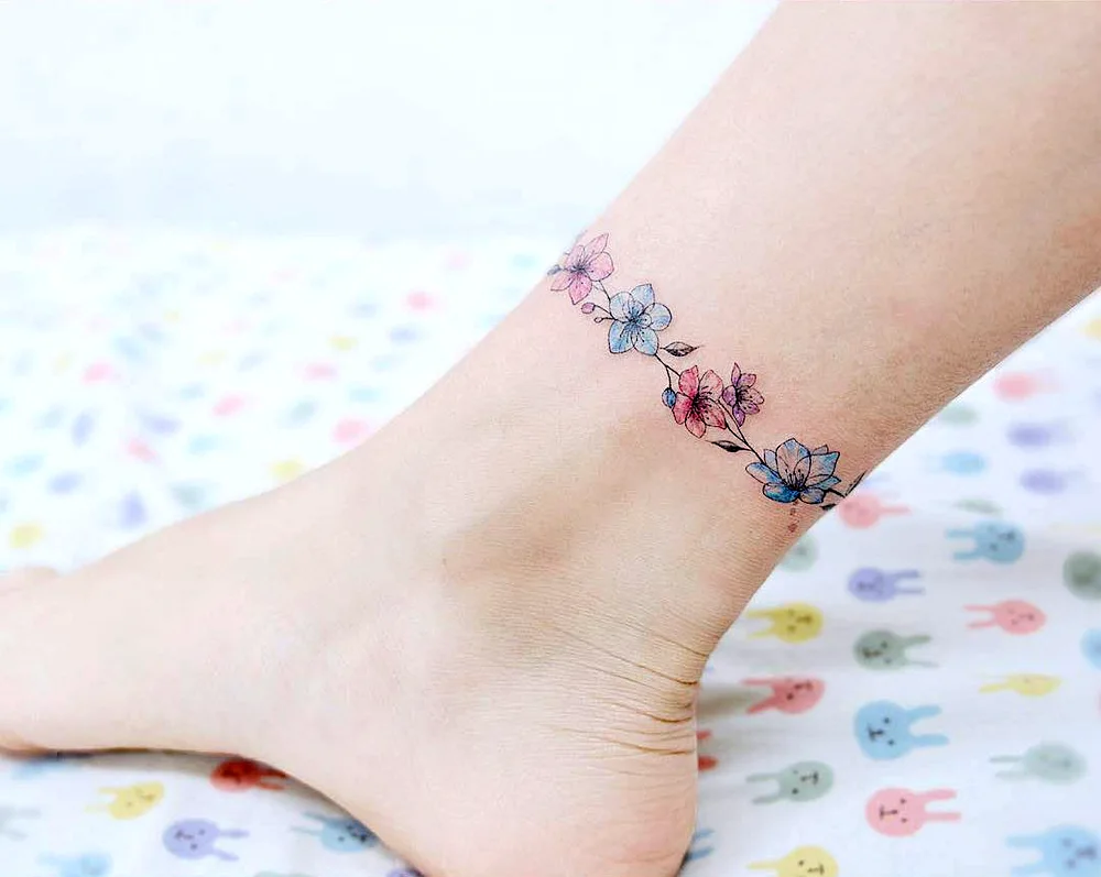 Foot tattoos black