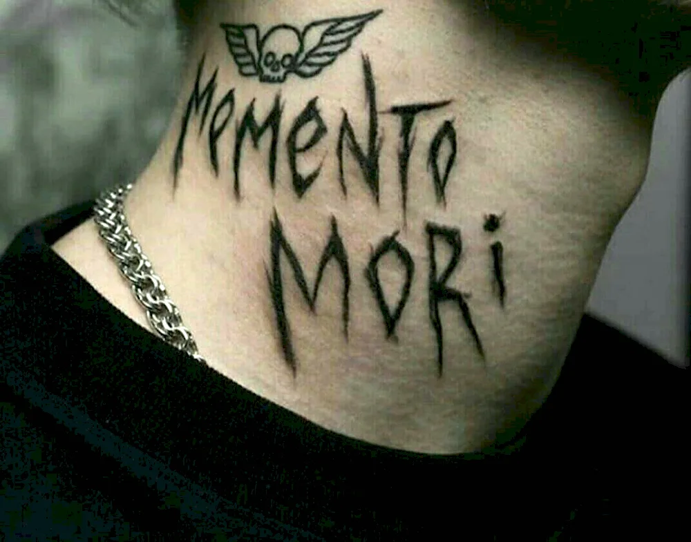 Carp Diem and Momento Mori tattoo