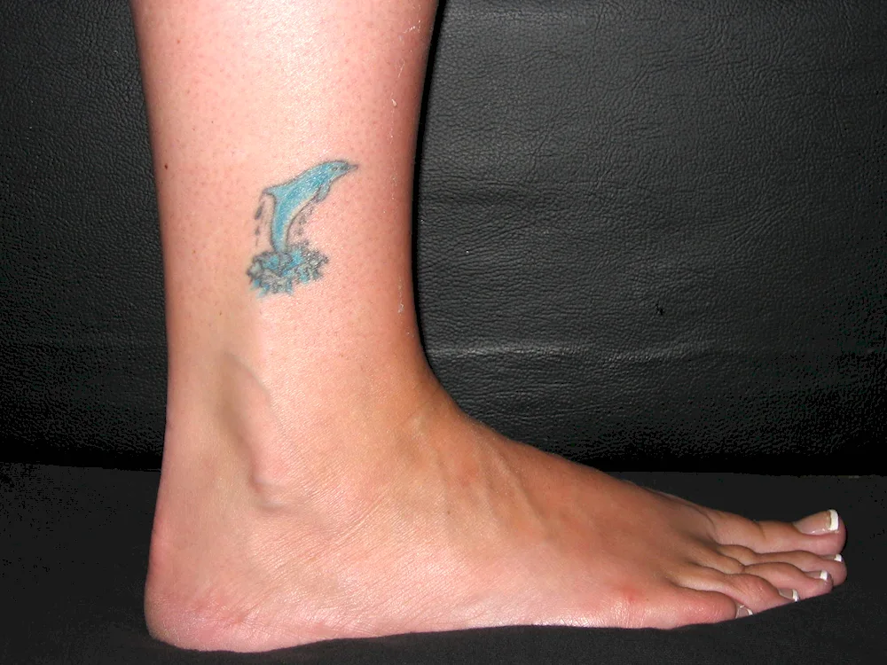 Tattoo on the ankle