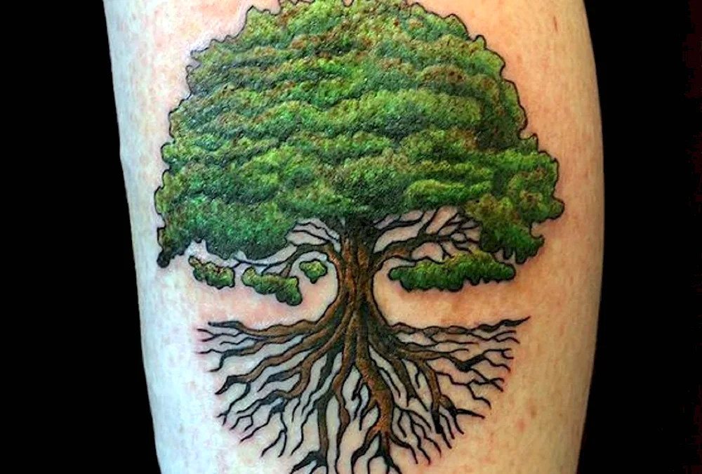 Tatu tree dotwork