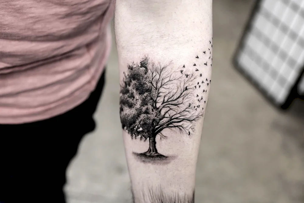 Bodhi tattoo tree