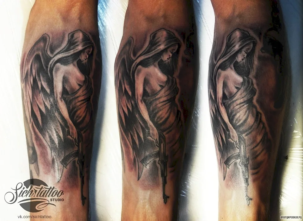 Angel tattoo