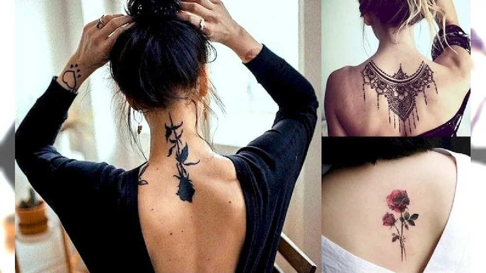 Back tattoos for women