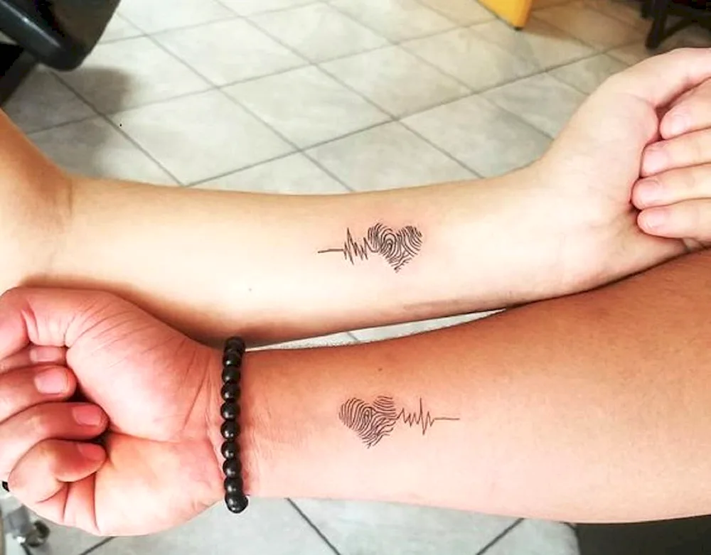 Mum and daughter tattoo