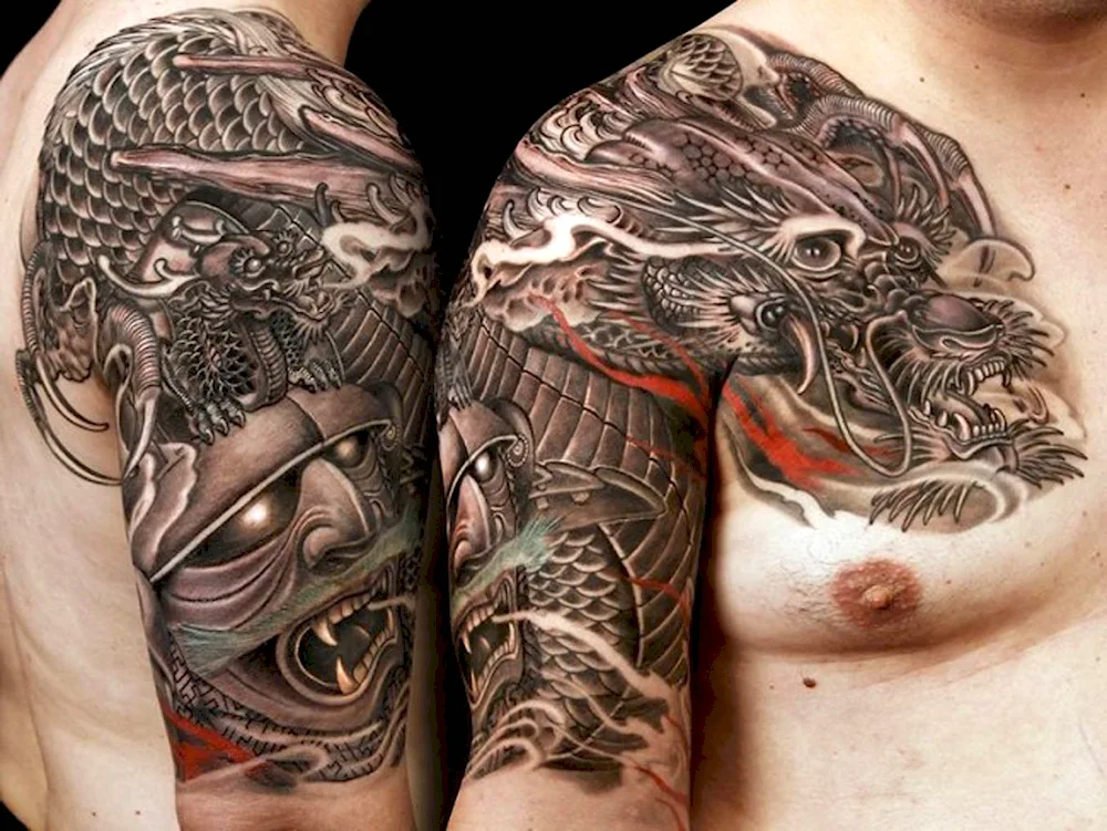 Celtic dragon on forearm