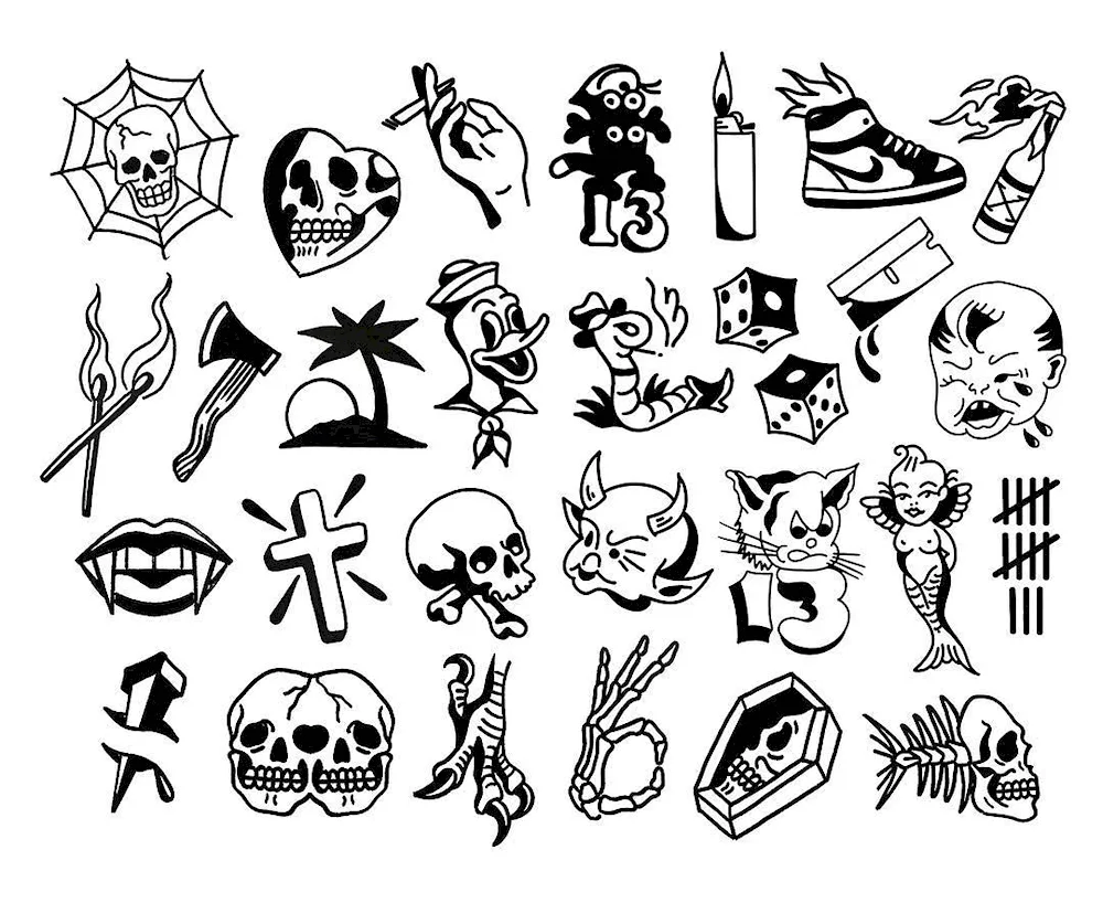 Pencil tattoos