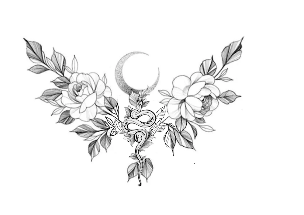 Tattoo on collarbone for girls
