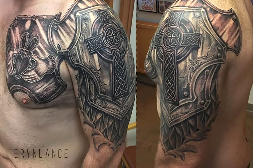 Tattoo gladiator armour