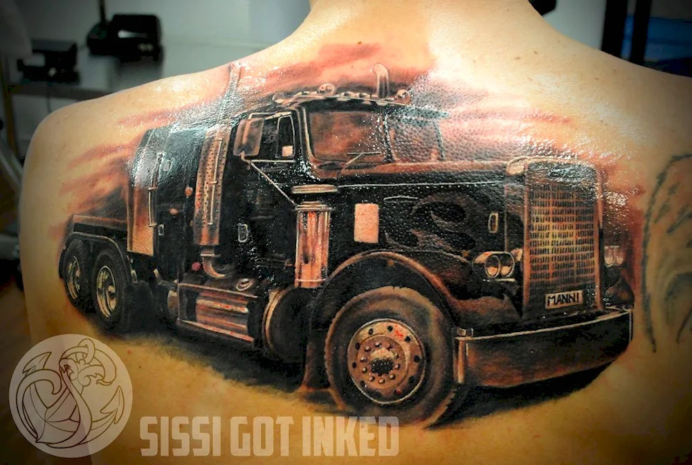 Lorry tattoo