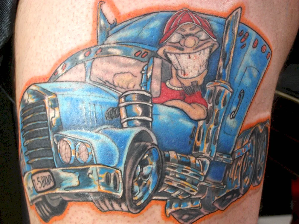 Lorry tattoo