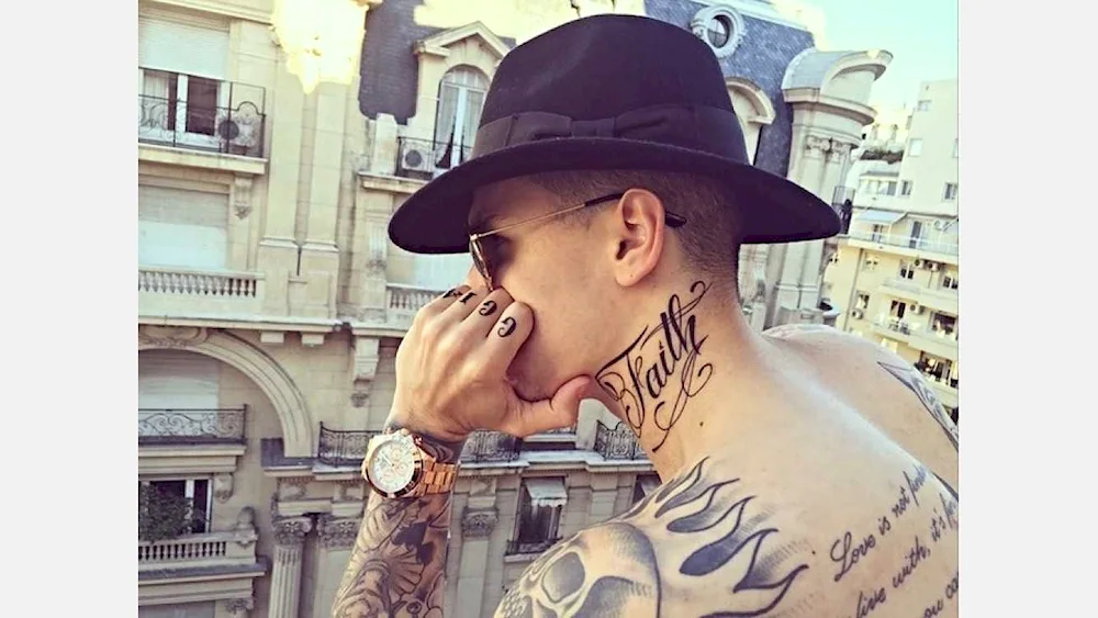 Neck tattoos