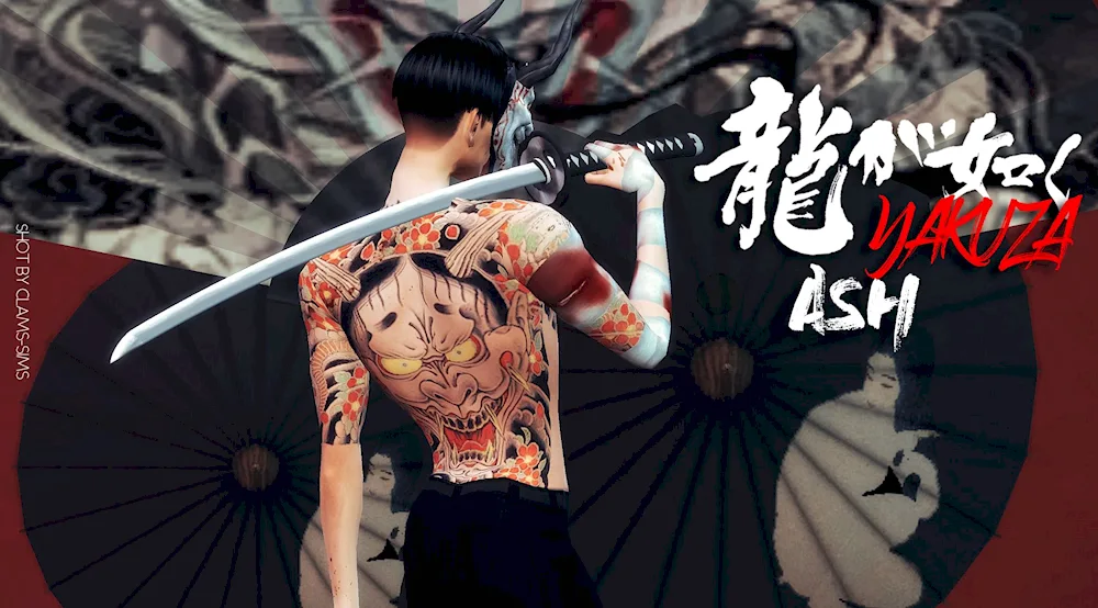 Tattoo Yakuza for sims 4