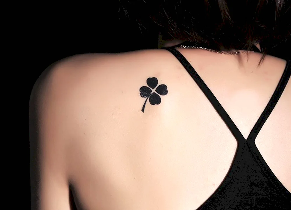 Four-leaf clover tattoo