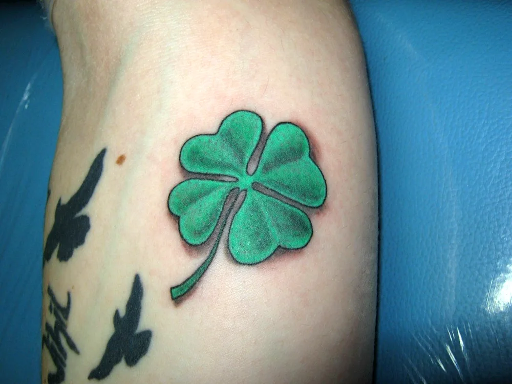 Four-leaf clover tattoo