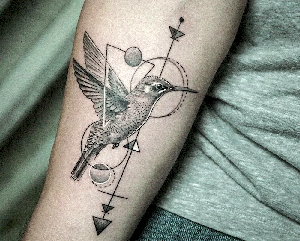 Bird tattoos on the arm for men