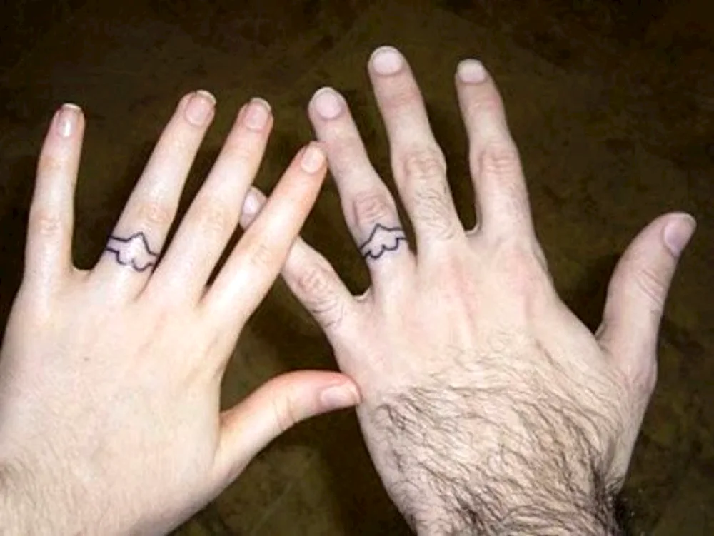 Tattoo wedding rings