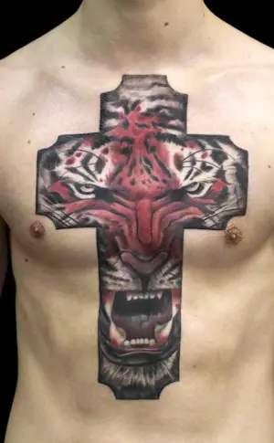 Tattoo cross