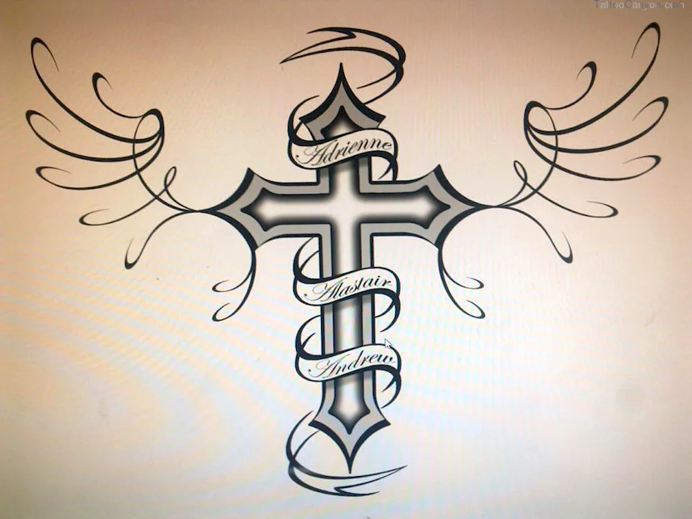 Tattoo cross