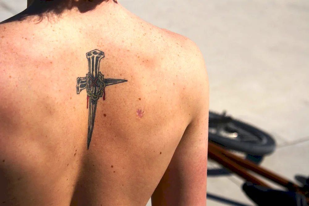 Tattoo cross