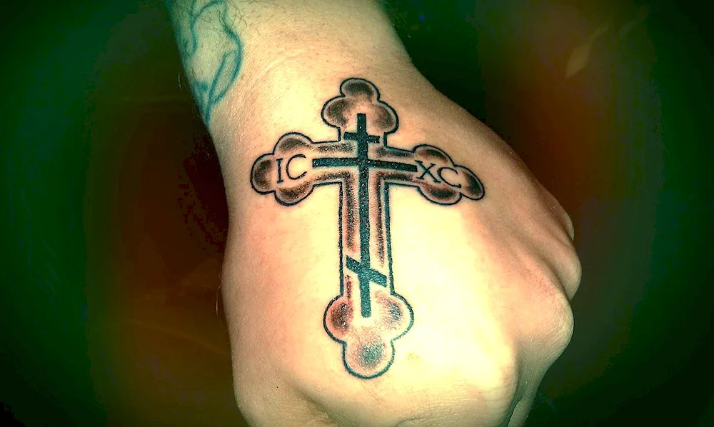 Cross in hand