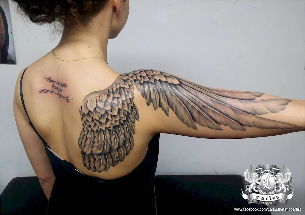 Wings tattoo