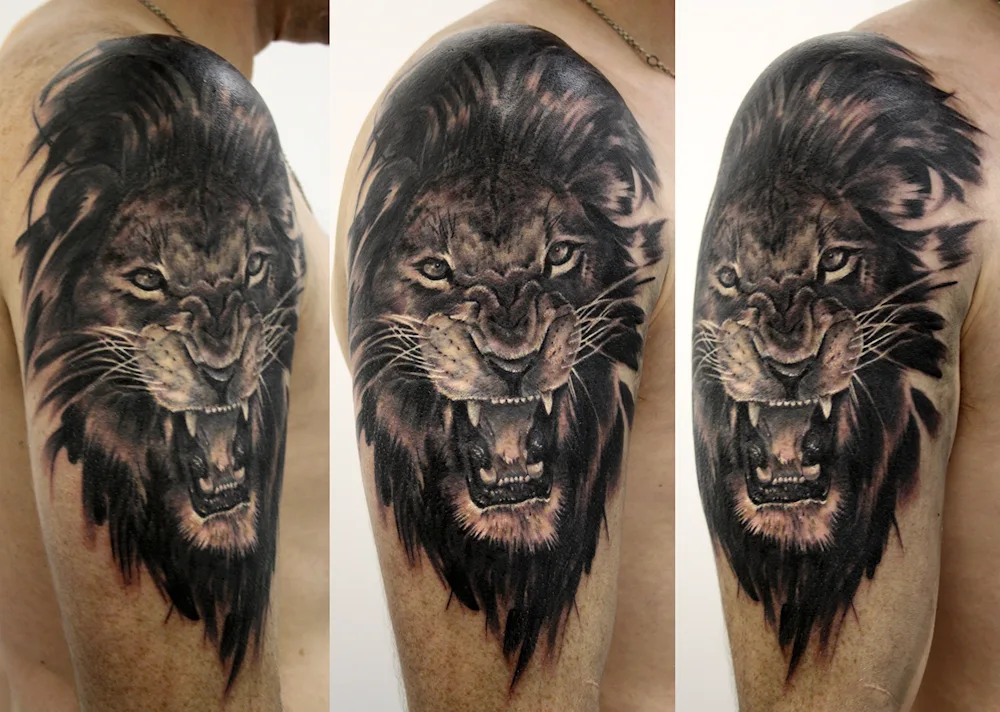 Lion tattoo for girls