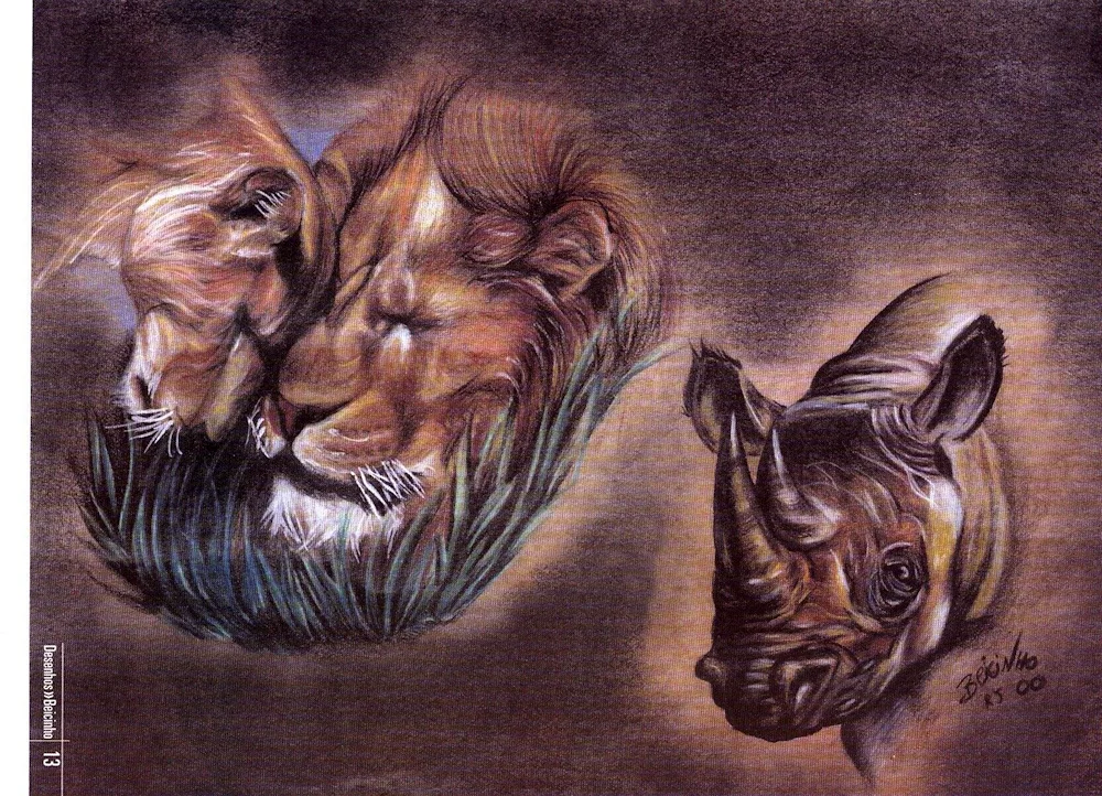 Lion and Lioness tattoo. Lion and lioness