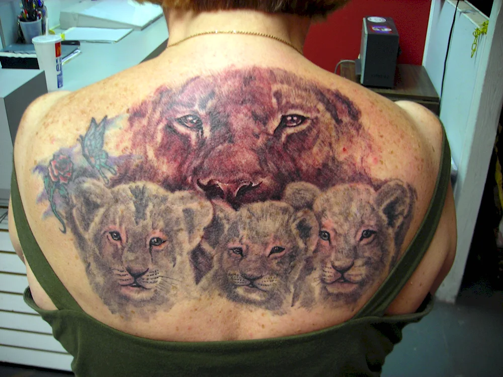 Lion tattoo Lev