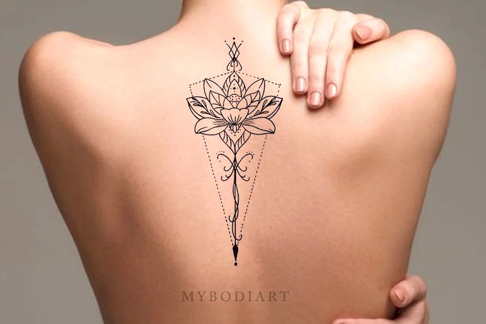 Lotus mandala tattoo