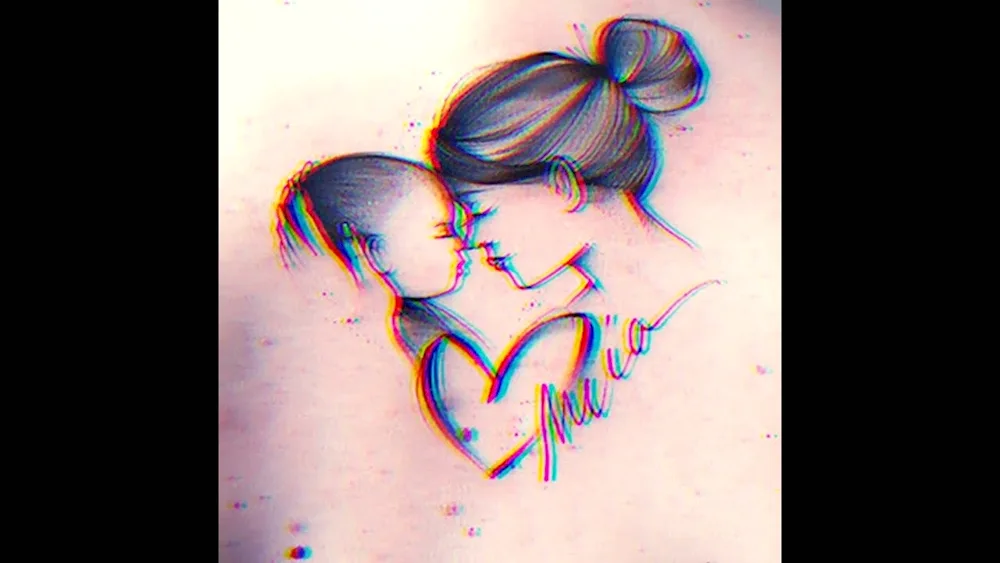 Mother and child tattoos