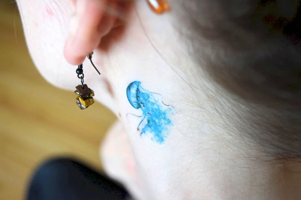 Fox ear tattoo