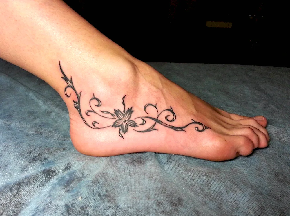 Shin tattoos for women