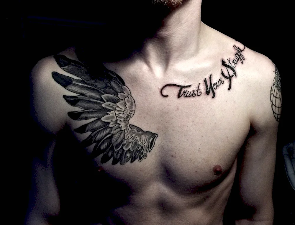 Scandinavian Chest Tattoo