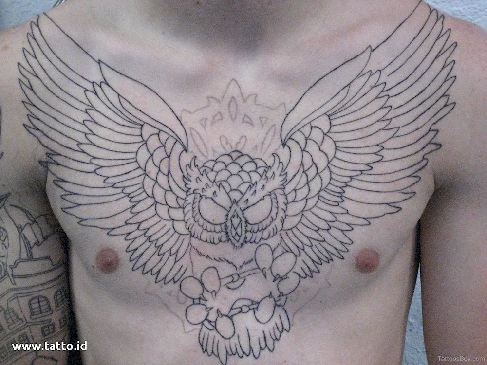 Chest tattoo