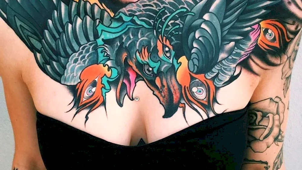 Tattoo on breasts