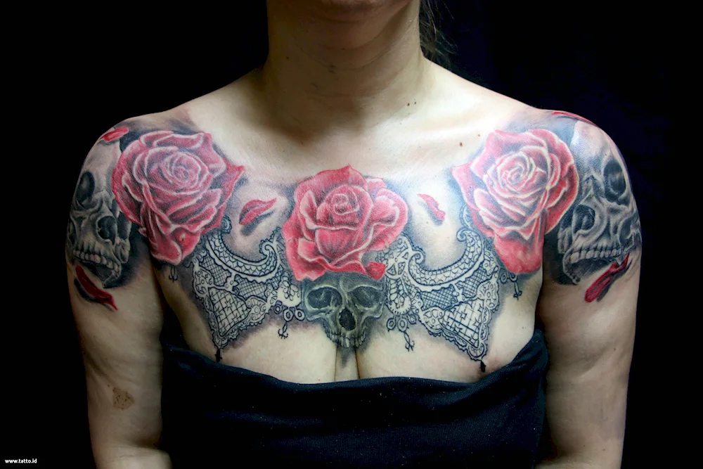 Tattoo under breast breast